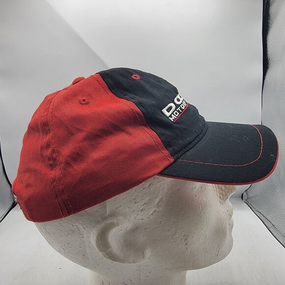 Dodge Motorsports Adults Black Red Baseball Cap Adjustable Snapback Hat - Picture 4 of 10
